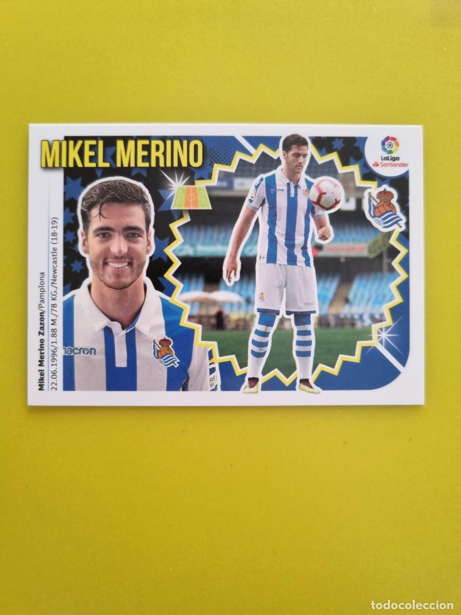 Coleccionismo cromos antiguos: ESTE 18 19 2018 2019 NO PEGADO SIN PEGAR MIKEL MERINO REAL SOCIEDAD N&ordm;13 ULTIMOS FICHAJES AR826
