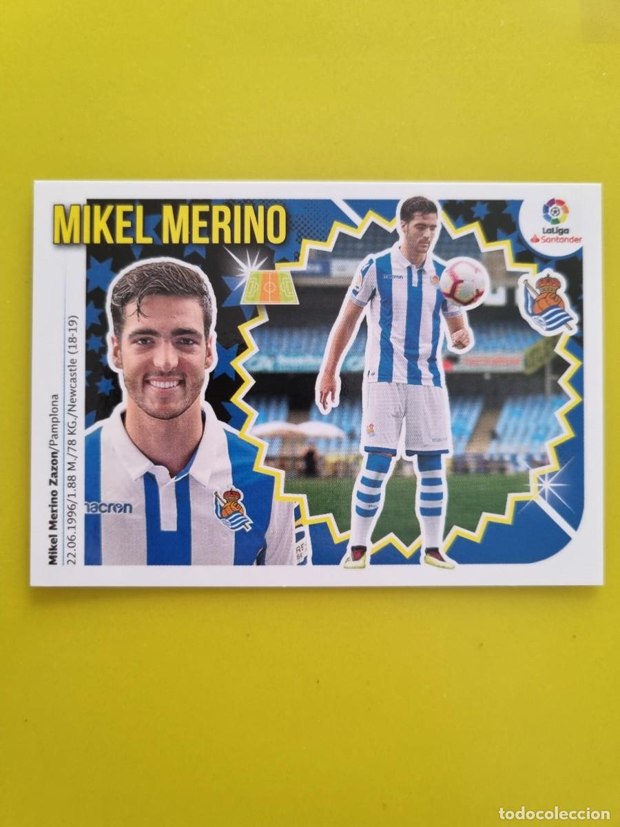 Coleccionismo cromos antiguos: ESTE 18 19 2018 2019 NO PEGADO SIN PEGAR MIKEL MERINO REAL SOCIEDAD N&ordm;13 ULTIMOS FICHAJES AR826