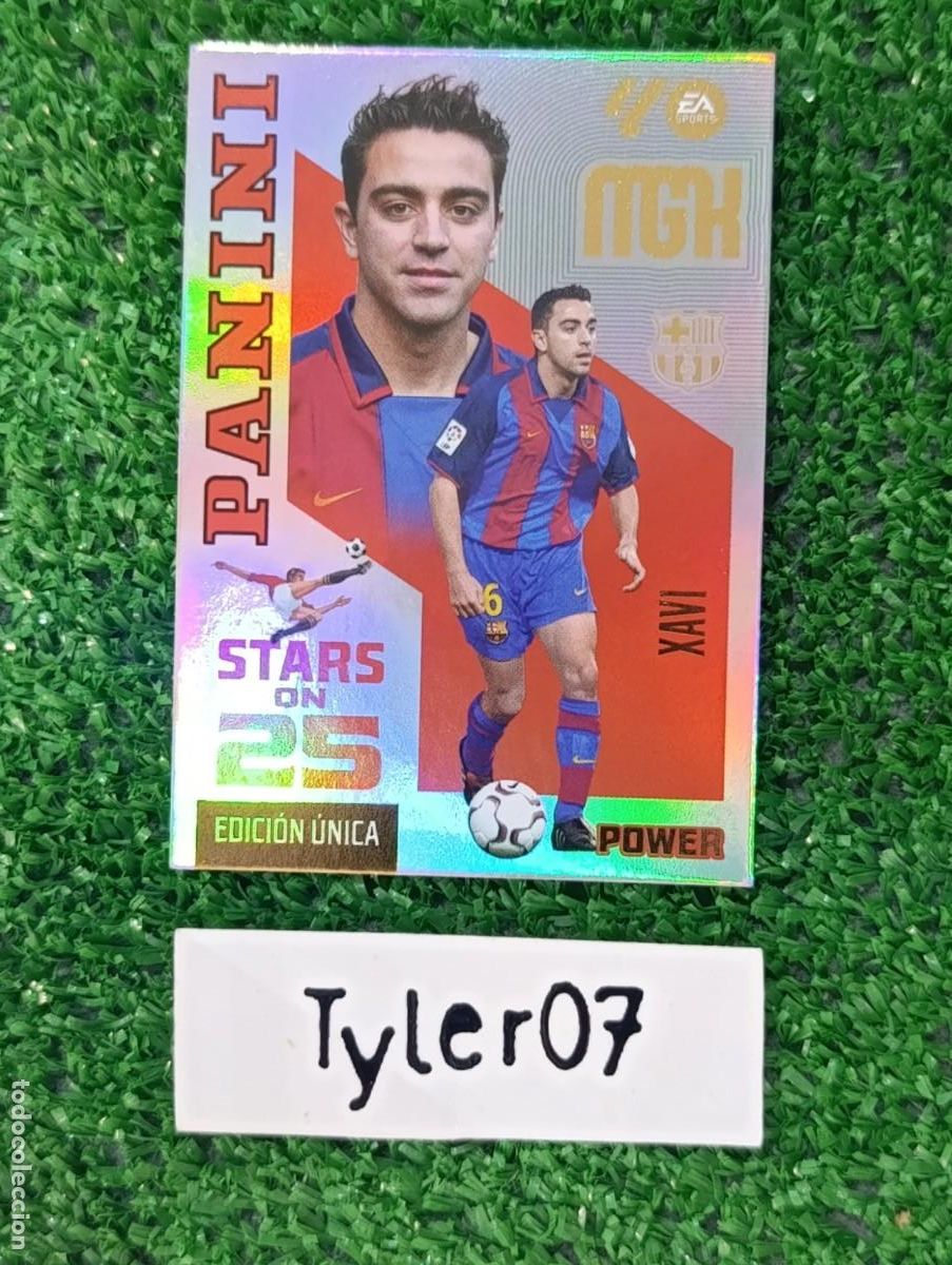 Coleccionismo cromos antiguos: XAVI BARCELONA POWER STARS ON 25 EDICION UNICA MEGACRACKS 2026 2027 26 27