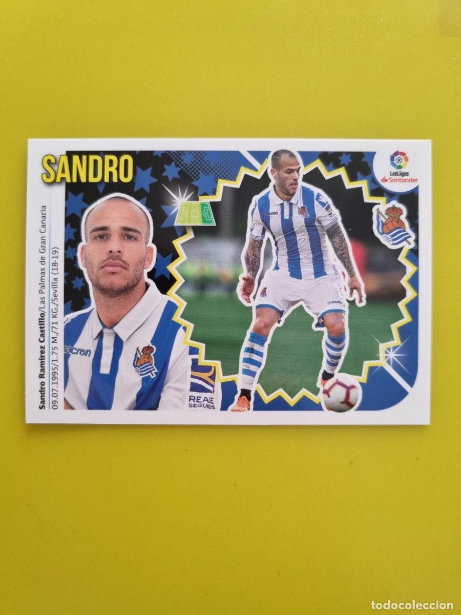 Coleccionismo cromos antiguos: ESTE 18 19 2018 2019 NO PEGADO SIN PEGAR SANDRO REAL SOCIEDAD N&ordm;61 ULTIMOS FICHAJES AR826