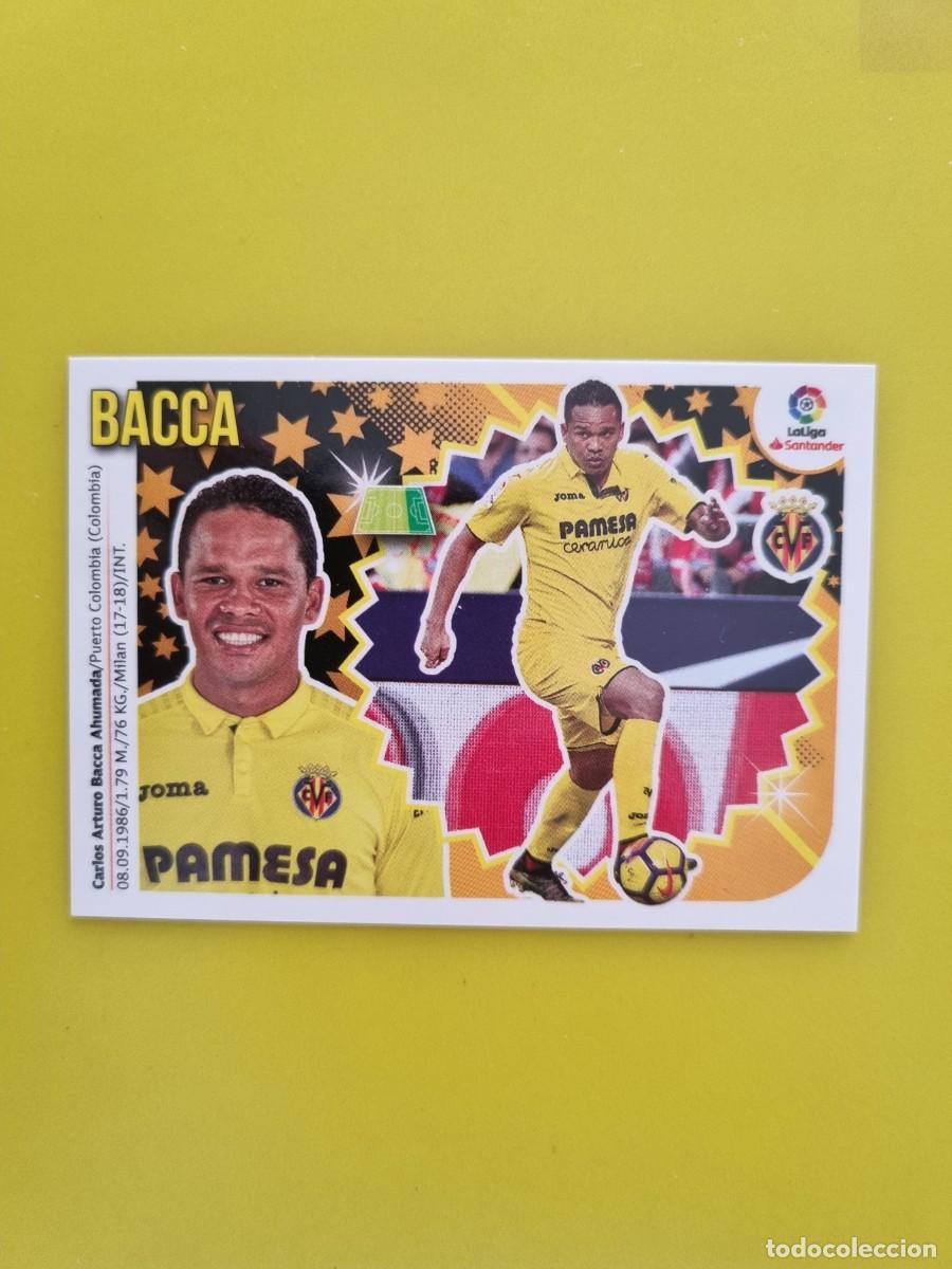 Coleccionismo cromos antiguos: ESTE 18 19 2018 2019 NO PEGADO SIN PEGAR BACCA VILLARREAL N&ordm;14 COLOCA AR826
