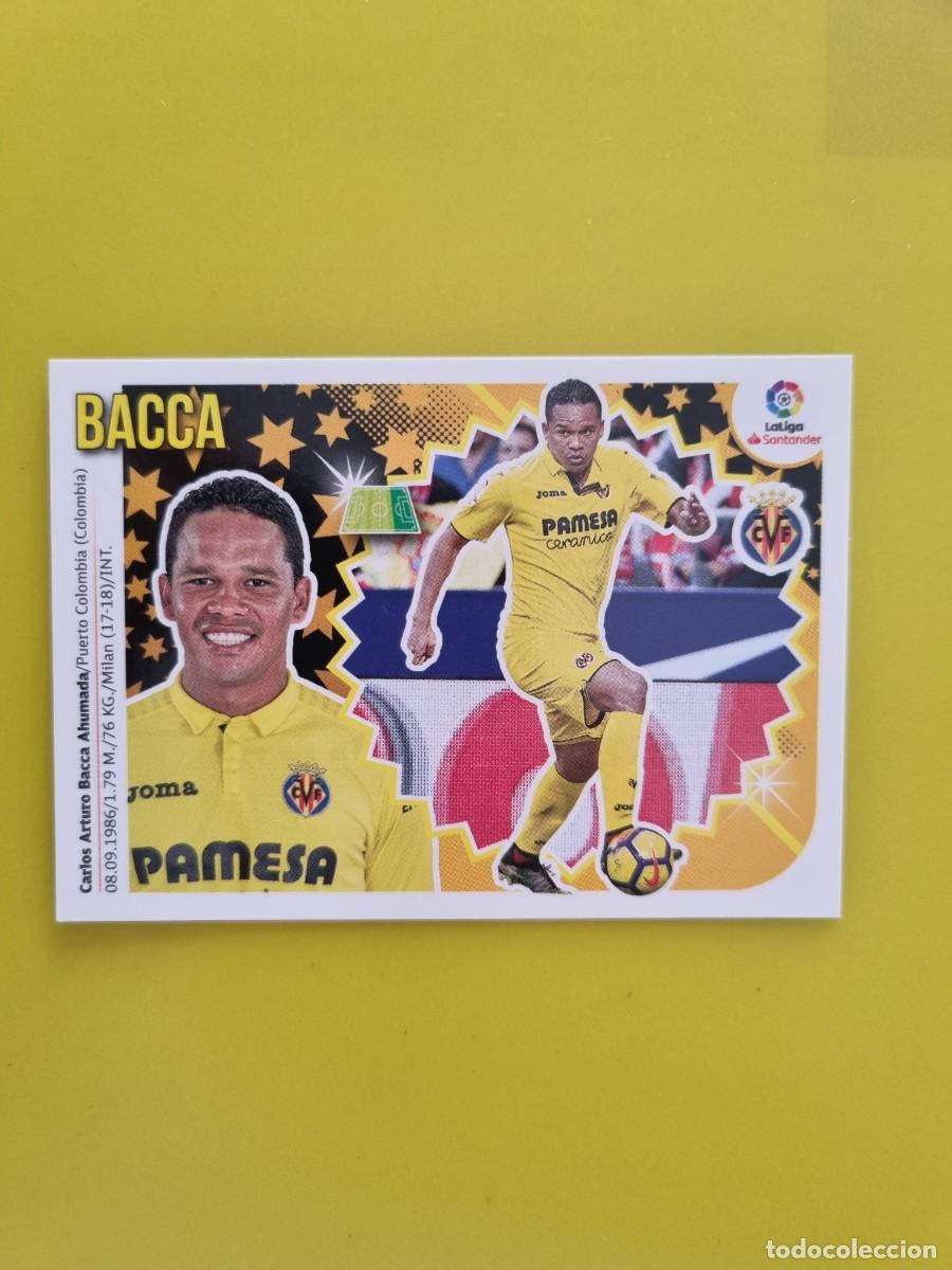 Coleccionismo cromos antiguos: ESTE 18 19 2018 2019 NO PEGADO SIN PEGAR BACCA VILLARREAL N&ordm;14 COLOCA AR826
