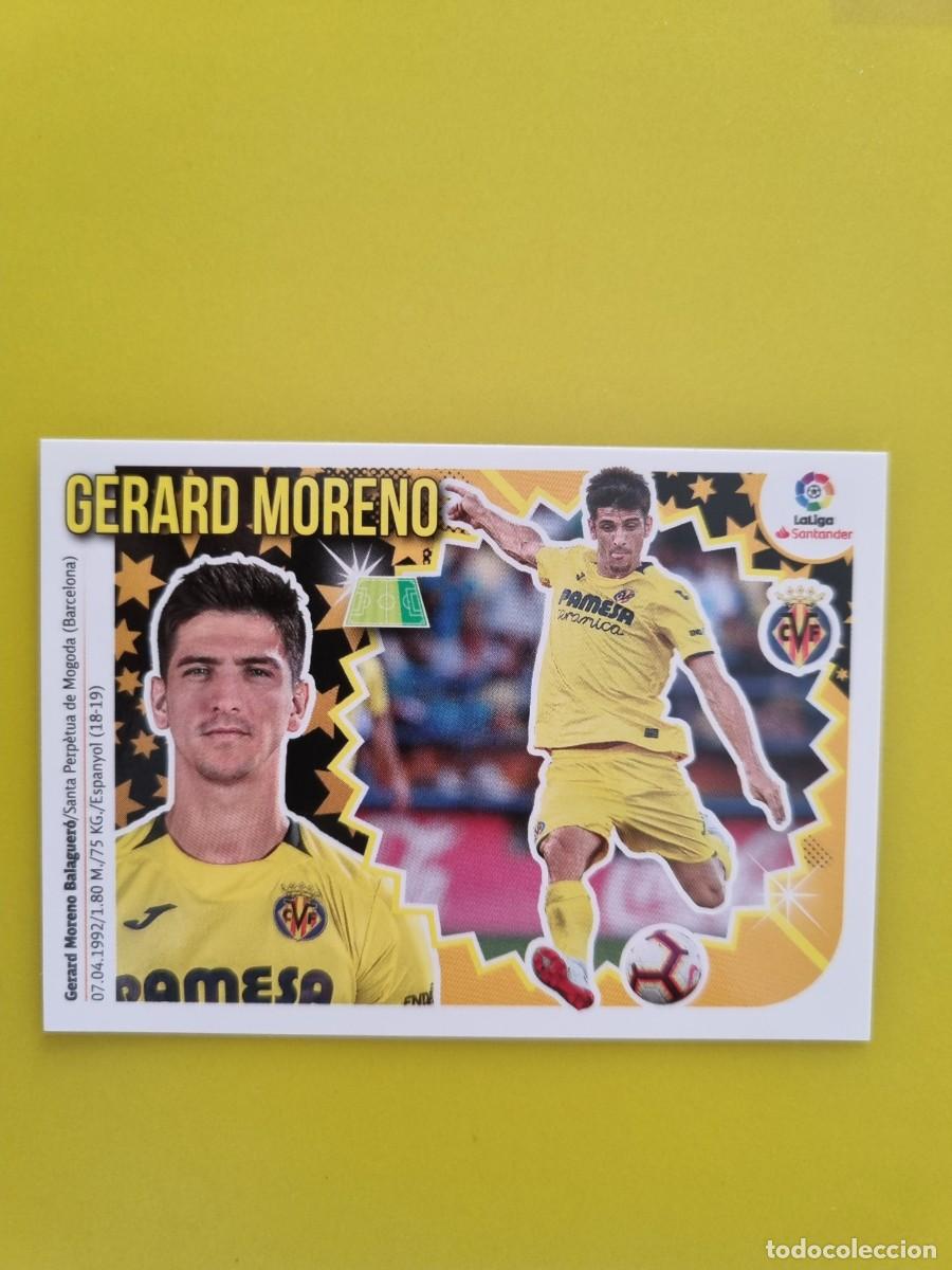 Coleccionismo cromos antiguos: ESTE 18 19 2018 2019 NO PEGADO SIN PEGAR GERARD MORENO VILLARREAL N&ordm;3 ULTIMOS FICHAJES AR826