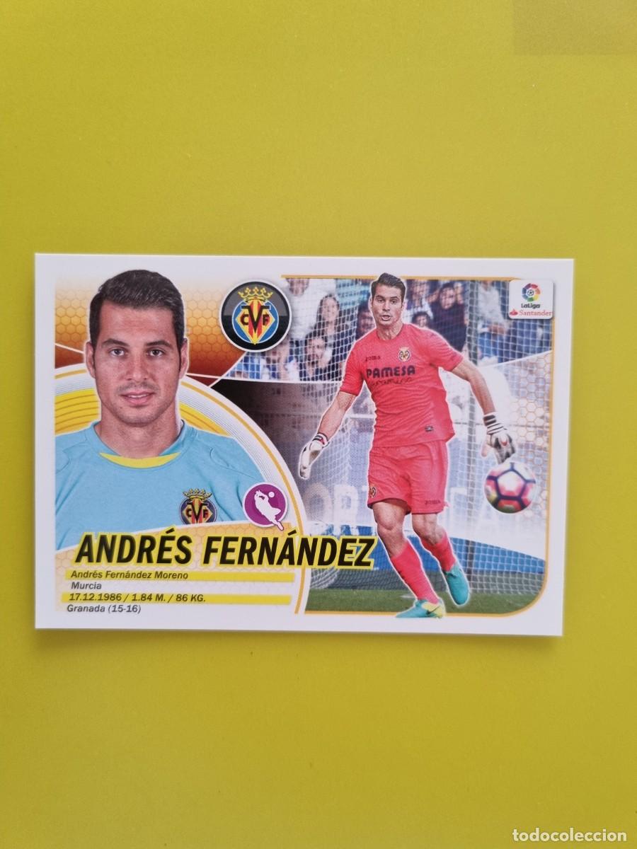 Coleccionismo cromos antiguos: ESTE 16 17 2016 2017 NO PEGADO SIN PEGAR ANDR&Eacute;S FERN&Aacute;NDEZ VILLARREAL N&ordm;2 COLOCA AR826