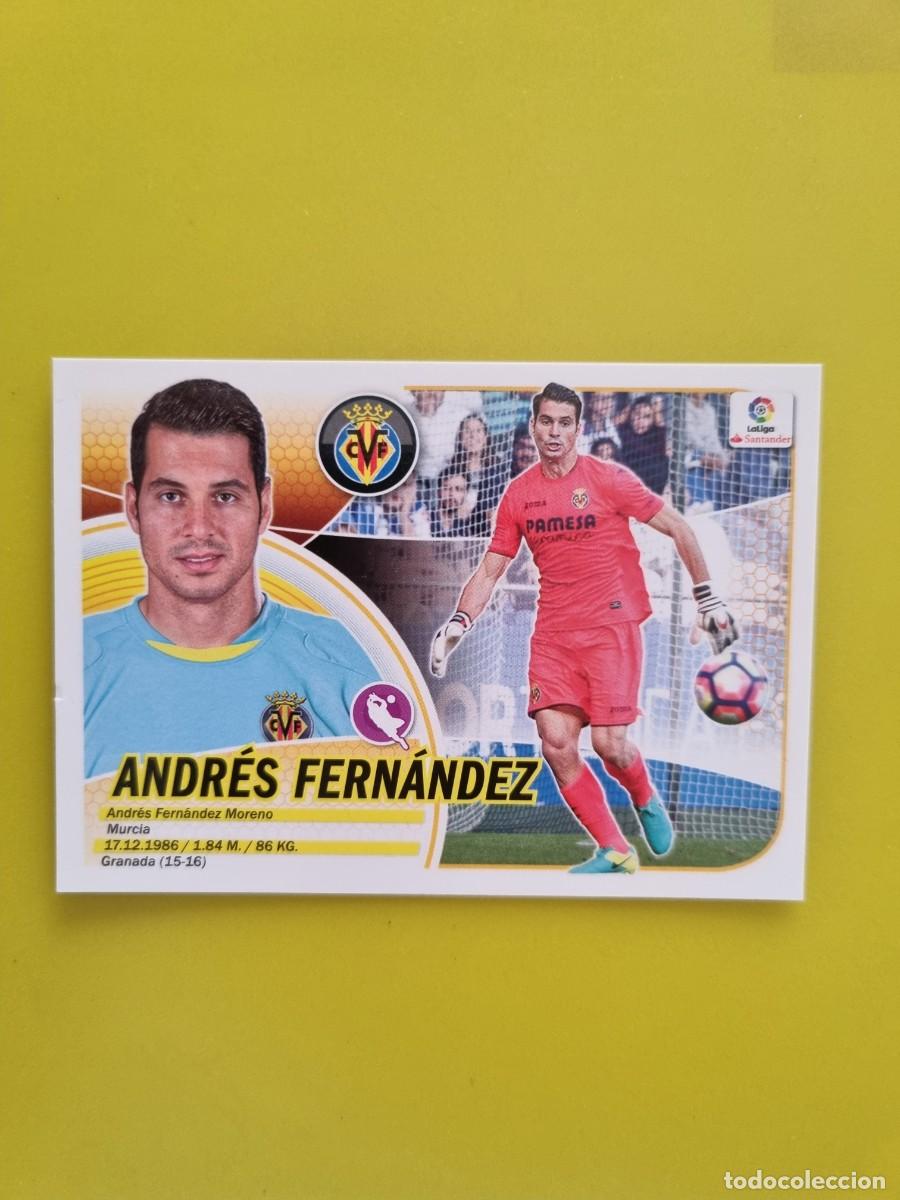 Coleccionismo cromos antiguos: ESTE 16 17 2016 2017 NO PEGADO SIN PEGAR ANDR&Eacute;S FERN&Aacute;NDEZ VILLARREAL N&ordm;2 COLOCA AR826