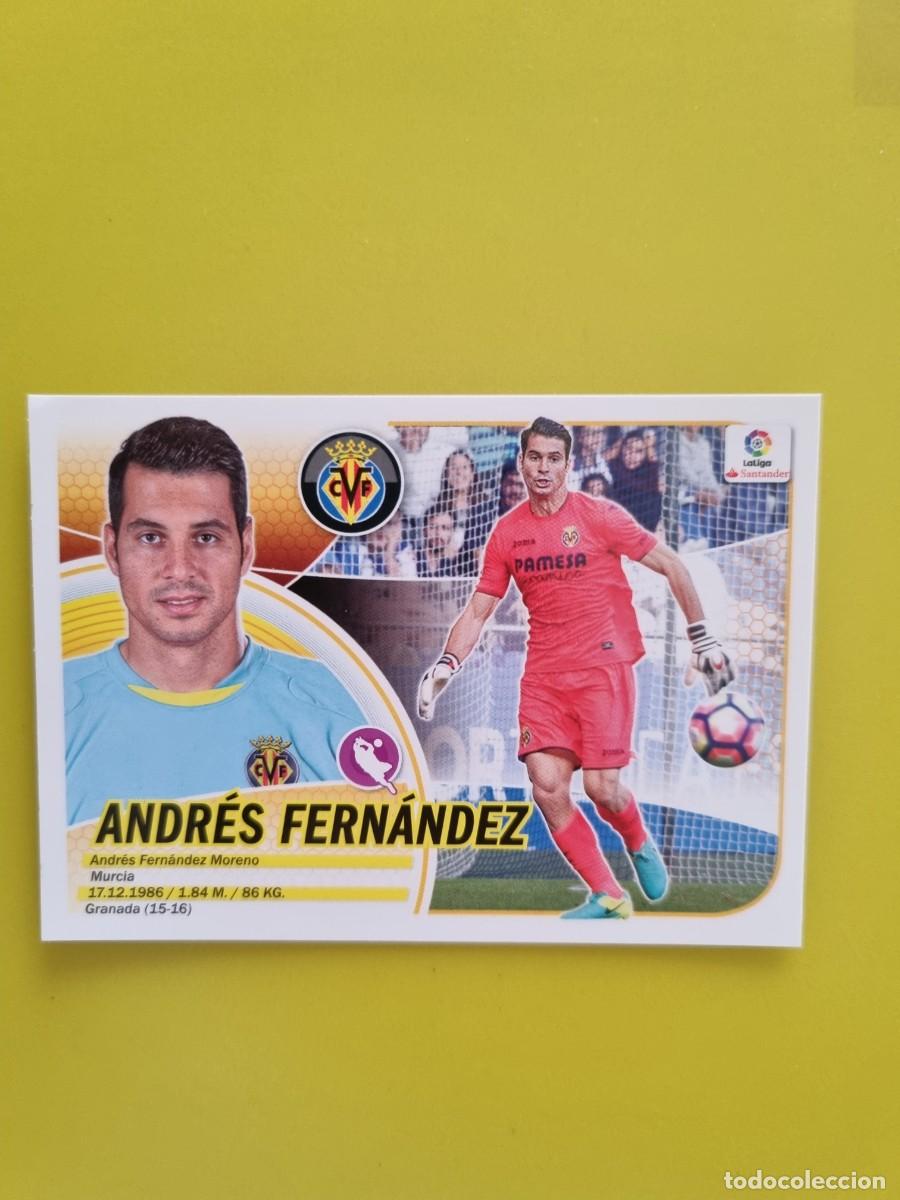 Coleccionismo cromos antiguos: ESTE 16 17 2016 2017 NO PEGADO SIN PEGAR ANDR&Eacute;S FERN&Aacute;NDEZ VILLARREAL N&ordm;2 COLOCA AR826