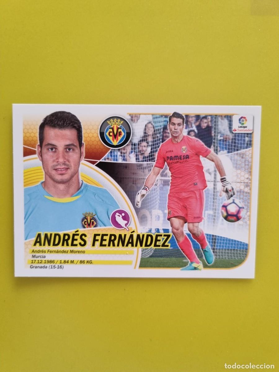 Coleccionismo cromos antiguos: ESTE 16 17 2016 2017 NO PEGADO SIN PEGAR ANDR&Eacute;S FERN&Aacute;NDEZ VILLARREAL N&ordm;2 COLOCA AR826