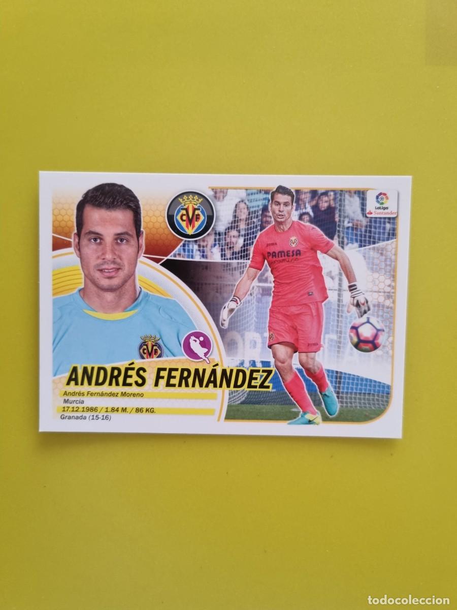 Coleccionismo cromos antiguos: ESTE 16 17 2016 2017 NO PEGADO SIN PEGAR ANDR&Eacute;S FERN&Aacute;NDEZ VILLARREAL N&ordm;2 COLOCA AR826
