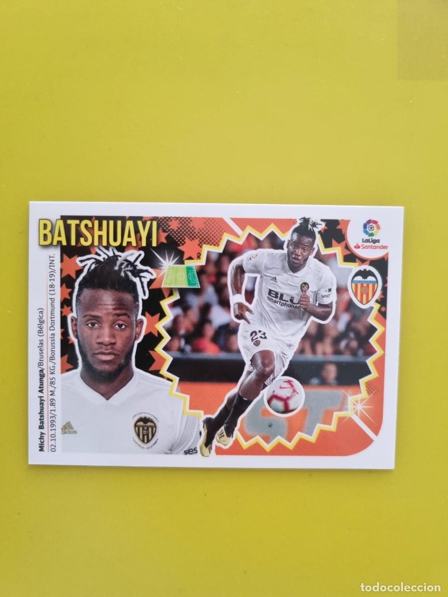 Coleccionismo cromos antiguos: ESTE 18 19 2018 2019 NO PEGADO SIN PEGAR BATSHUAYI VALENCIA N&ordm;47 ULTIMOS FICHAJES AR826