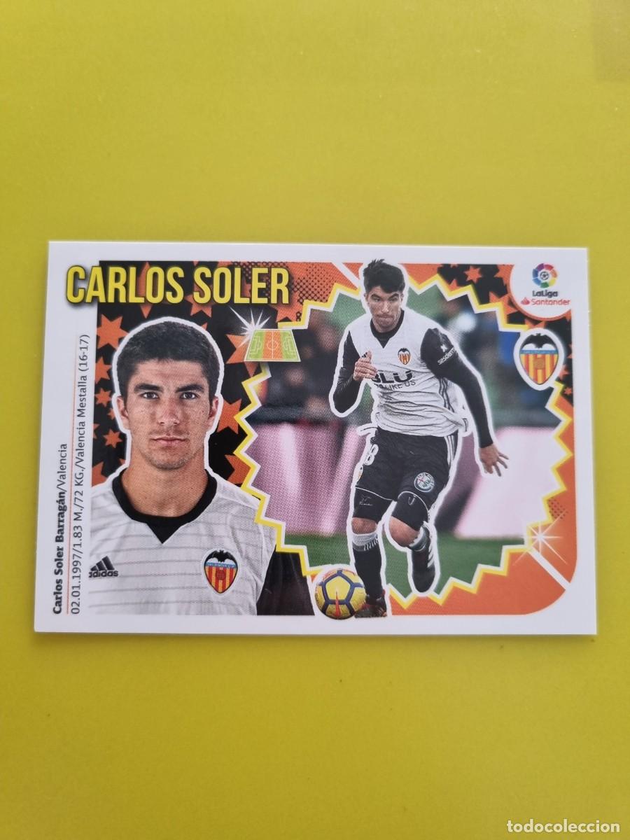 Coleccionismo cromos antiguos: ESTE 18 19 2018 2019 NO PEGADO SIN PEGAR CARLOS SOLER VALENCIA N&ordm;11 AR826