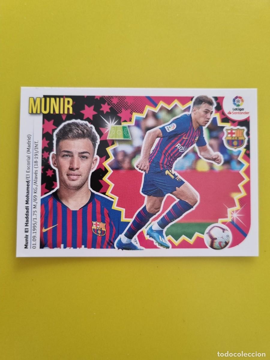 Coleccionismo cromos antiguos: ESTE 18 19 2018 2019 NO PEGADO SIN PEGAR MUNIR BARCELONA N&ordm;16 COLOCA AR826