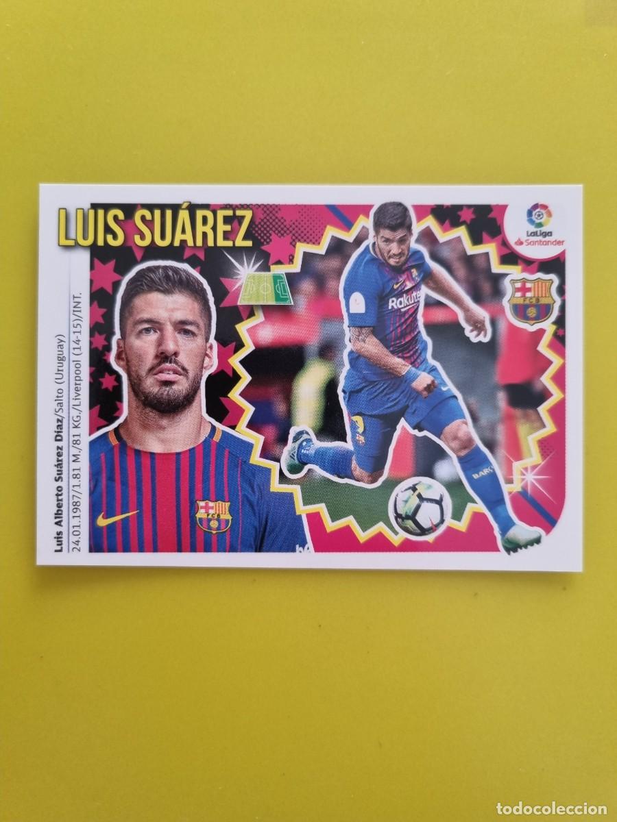 Coleccionismo cromos antiguos: ESTE 18 19 2018 2019 NO PEGADO SIN PEGAR LUIS SUAREZ BARCELONA N&ordm;16 AR826