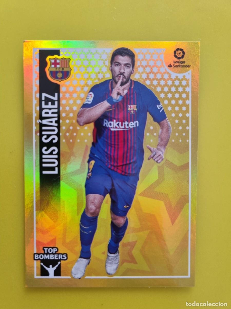 Coleccionismo cromos antiguos: ESTE 18 19 2018 2019 NO PEGADO SIN PEGAR LUIS SU&Aacute;REZ BARCELONA N&ordm;13 TOP BOMBERS AR826