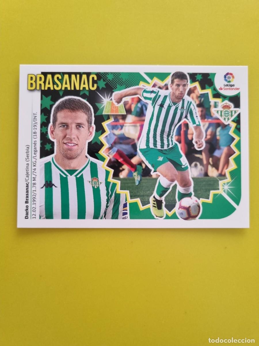 Coleccionismo cromos antiguos: ESTE 18 19 2018 2019 NO PEGADO SIN PEGAR BRASANAC REAL BETIS N&ordm;7B AR826