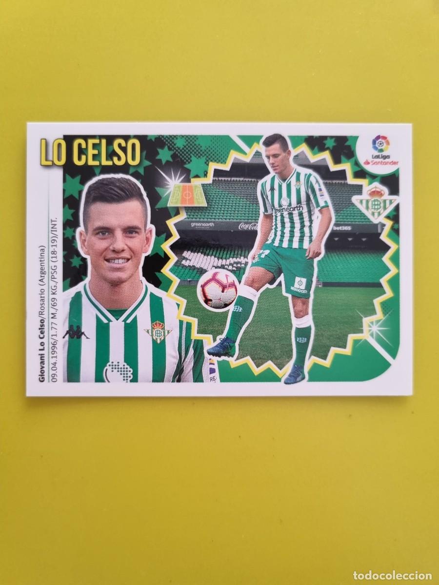 Coleccionismo cromos antiguos: ESTE 18 19 2018 2019 NO PEGADO SIN PEGAR LO CELSO REAL BETIS N&ordm;64 ULTIMOS FICHAJES AR826