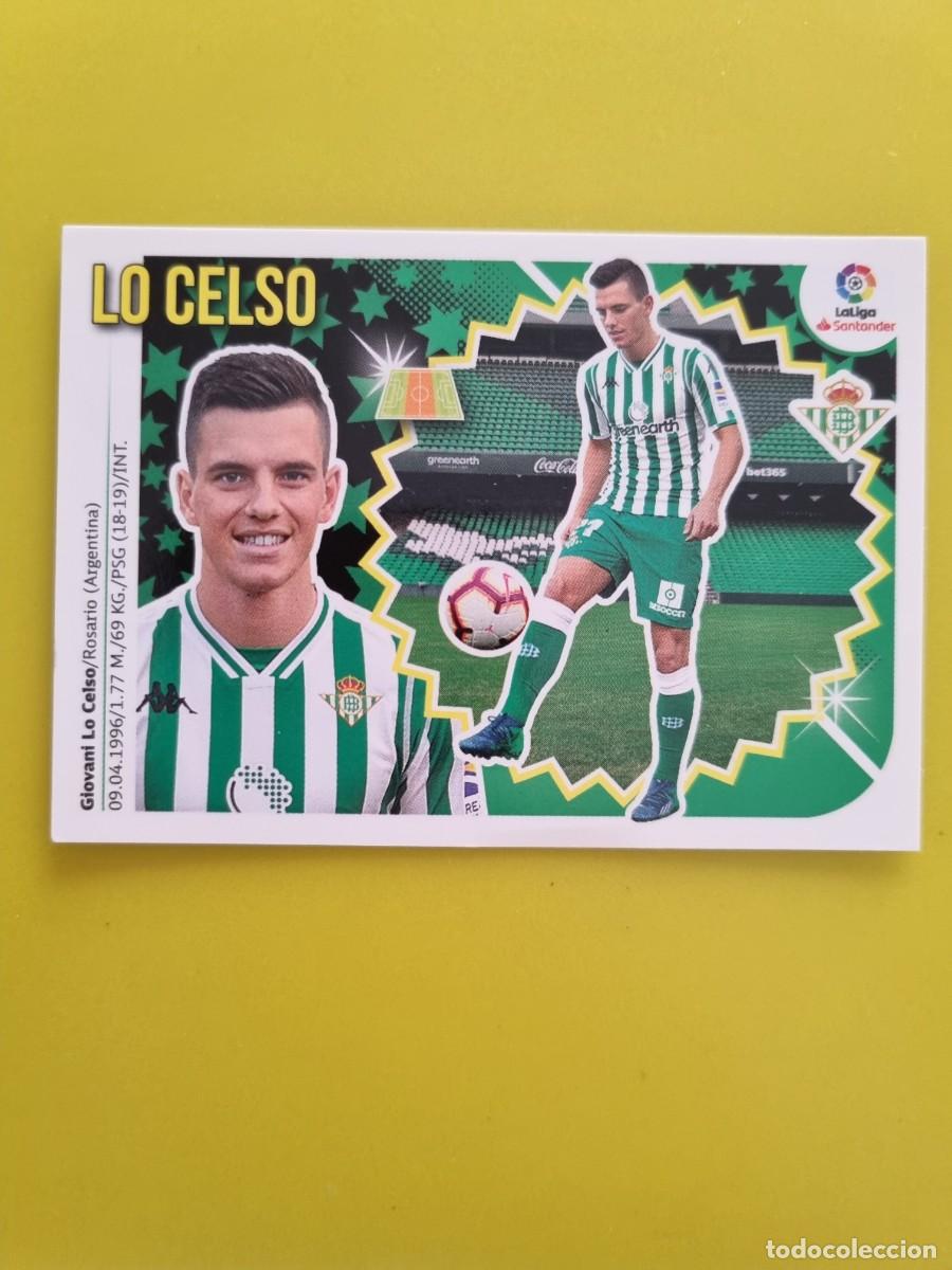 Coleccionismo cromos antiguos: ESTE 18 19 2018 2019 NO PEGADO SIN PEGAR LO CELSO REAL BETIS N&ordm;64 ULTIMOS FICHAJES AR826