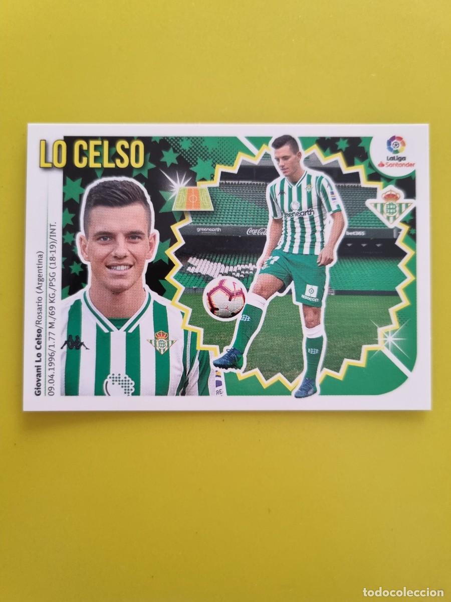 Coleccionismo cromos antiguos: ESTE 18 19 2018 2019 NO PEGADO SIN PEGAR LO CELSO REAL BETIS N&ordm;64 ULTIMOS FICHAJES AR826