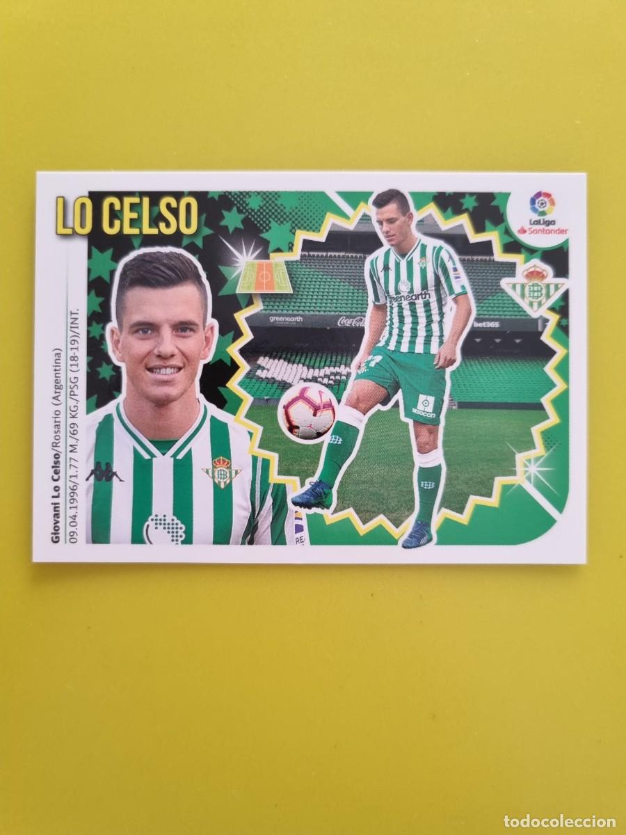 Coleccionismo cromos antiguos: ESTE 18 19 2018 2019 NO PEGADO SIN PEGAR LO CELSO REAL BETIS N&ordm;64 ULTIMOS FICHAJES AR826