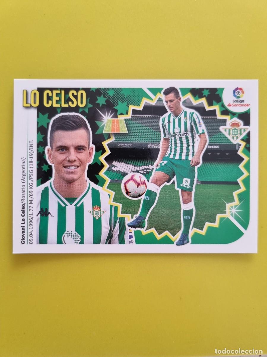 Coleccionismo cromos antiguos: ESTE 18 19 2018 2019 NO PEGADO SIN PEGAR LO CELSO REAL BETIS N&ordm;64 ULTIMOS FICHAJES AR826