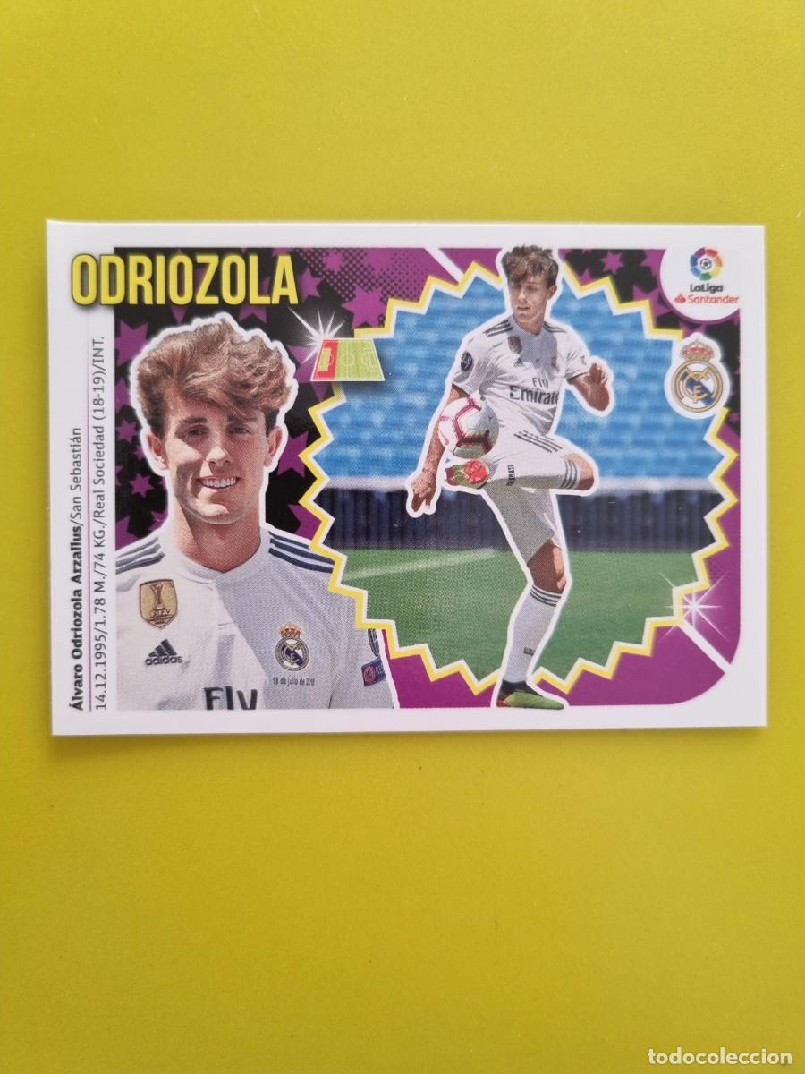 Coleccionismo cromos antiguos: ESTE 18 19 2018 2019 NO PEGADO SIN PEGAR ODRIOZOLA REAL MADRID N&ordm;7 ULTIMOS FICHAJES AR826