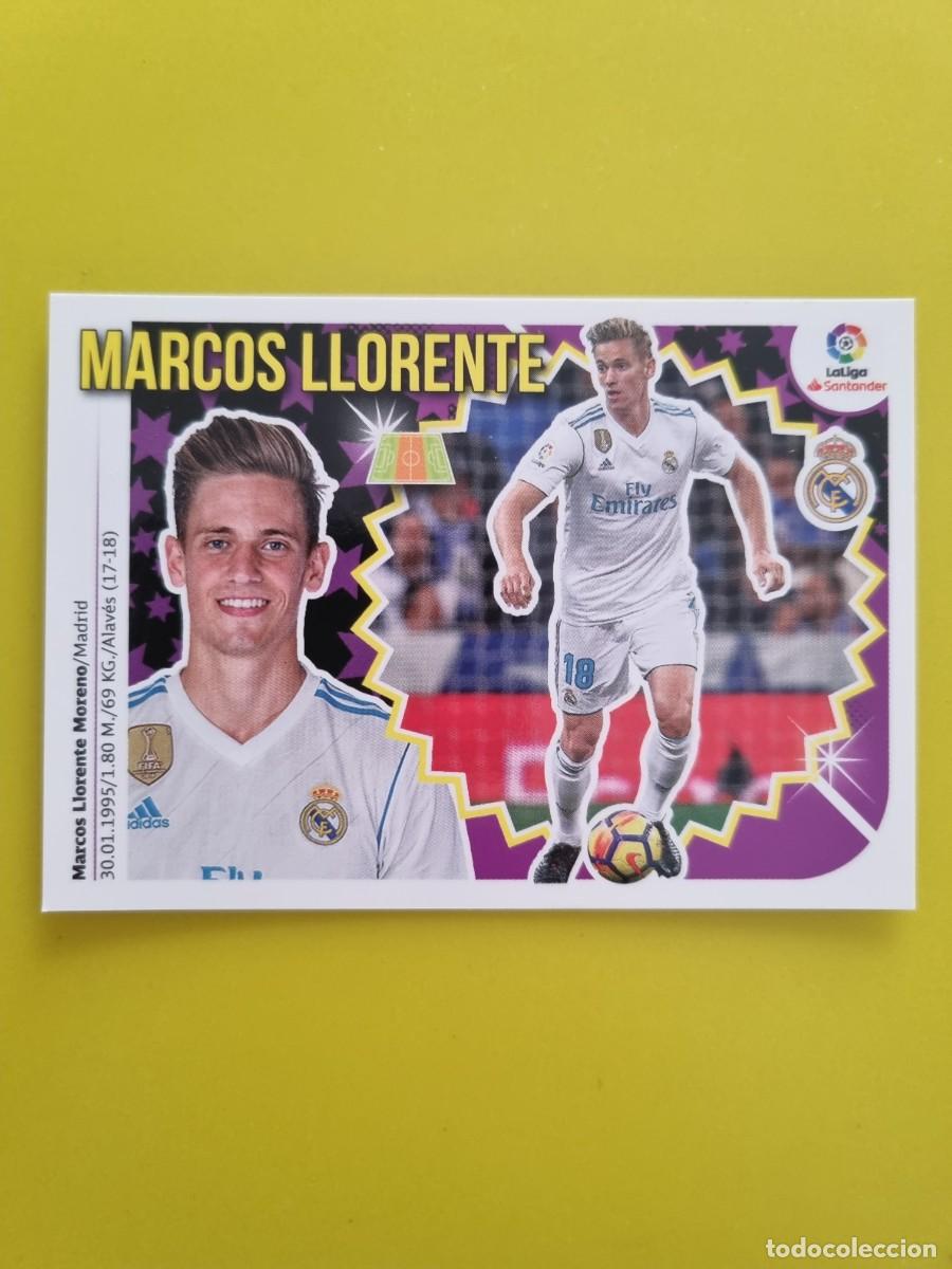 Coleccionismo cromos antiguos: ESTE 18 19 2018 2019 NO PEGADO SIN PEGAR MARCOS LLORENTE REAL MADRID N&ordm;8 COLOCA AR826