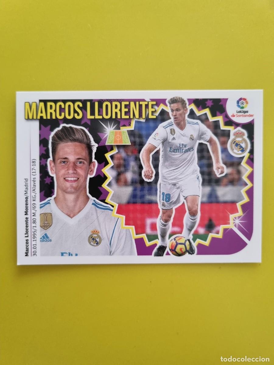 Coleccionismo cromos antiguos: ESTE 18 19 2018 2019 NO PEGADO SIN PEGAR MARCOS LLORENTE REAL MADRID N&ordm;8 COLOCA AR826