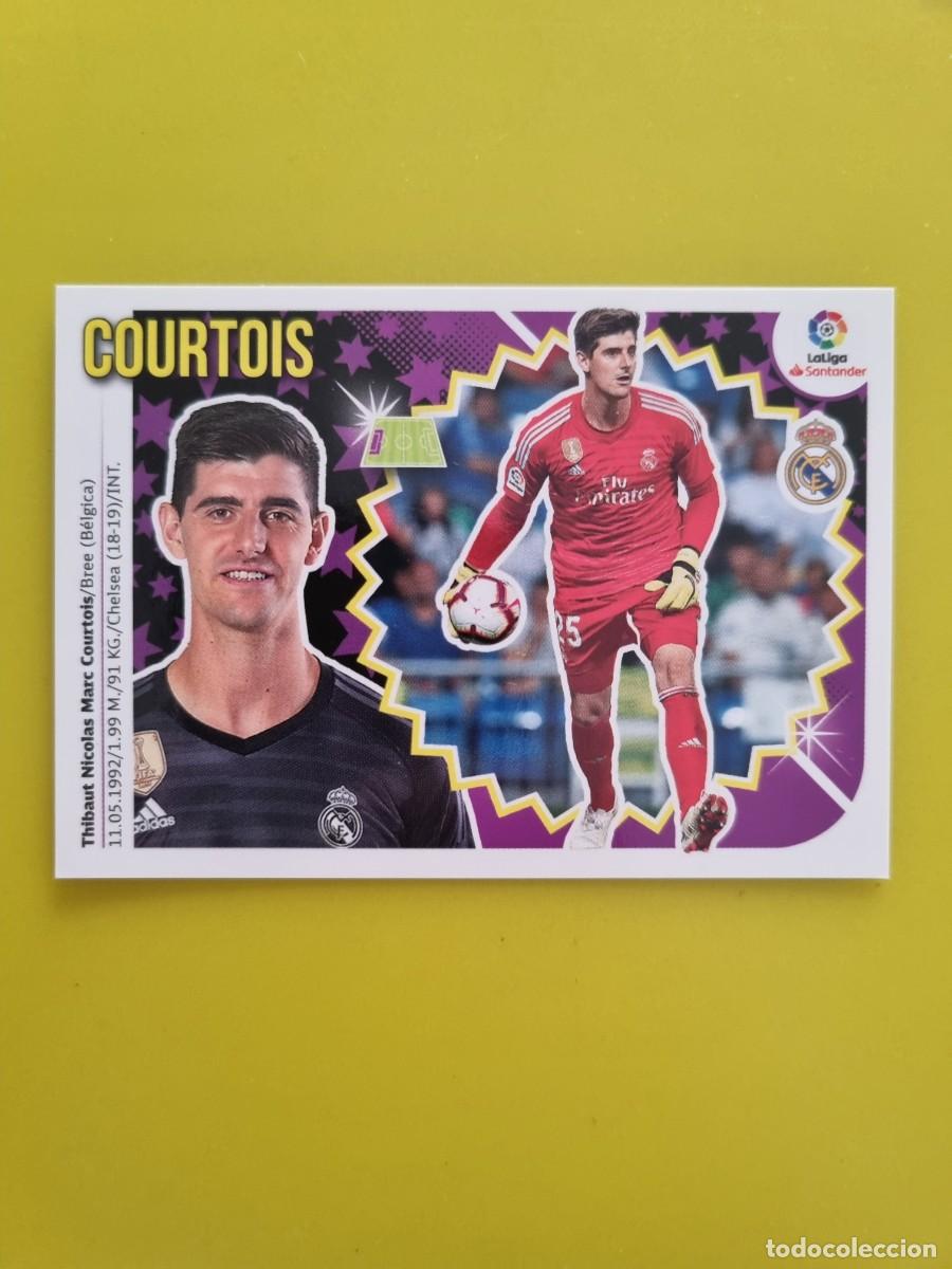 Coleccionismo cromos antiguos: ESTE 18 19 2018 2019 NO PEGADO SIN PEGAR COURTOIS REAL MADRID N&ordm;59 ULTIMOS FICHAJES AR826