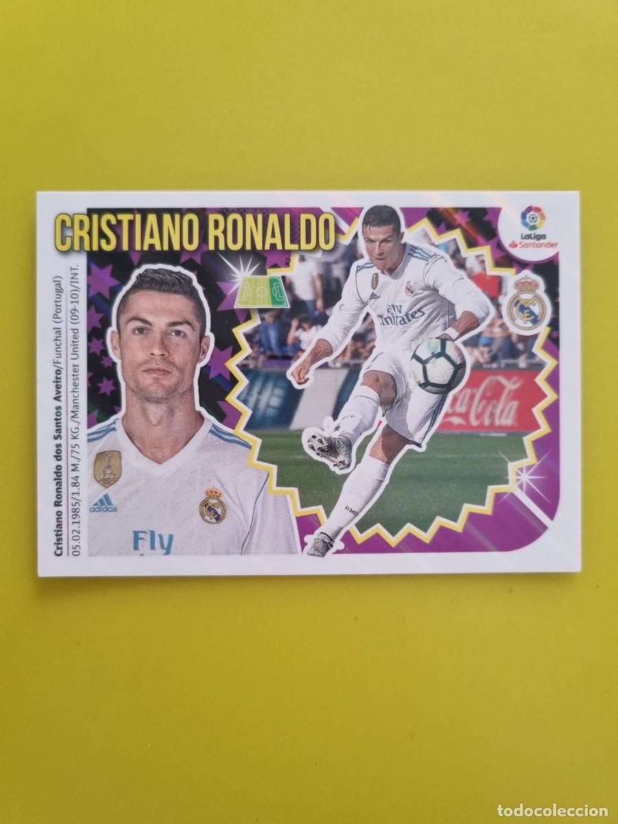 Coleccionismo cromos antiguos: ESTE 18 19 2018 2019 NO PEGADO SIN PEGAR CRISTIANO RONALDO REAL MADRID N&ordm;15 AR826