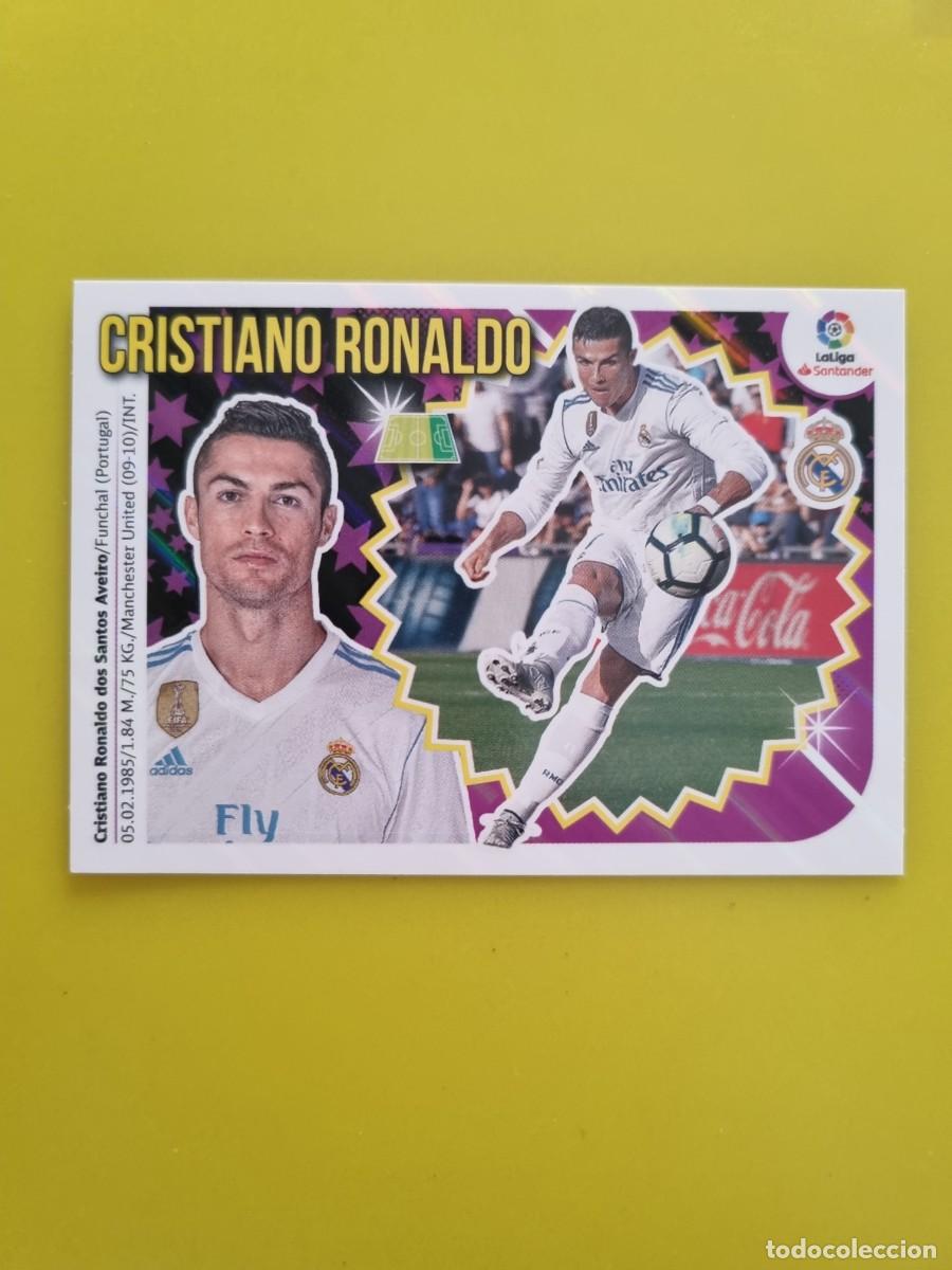 Collectionnisme Cartes &agrave; collectionner anciennes: ESTE 18 19 2018 2019 NO PEGADO SIN PEGAR CRISTIANO RONALDO REAL MADRID N&ordm;15 AR826