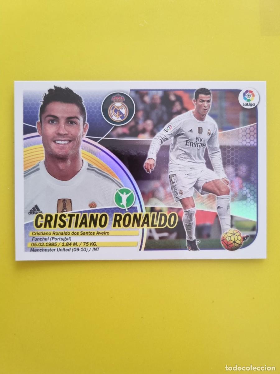 Coleccionismo cromos antiguos: ESTE 16 17 2016 2017 NO PEGADO SIN PEGAR CRISTIANO RONALDO REAL MADRID N&ordm;15 AR826