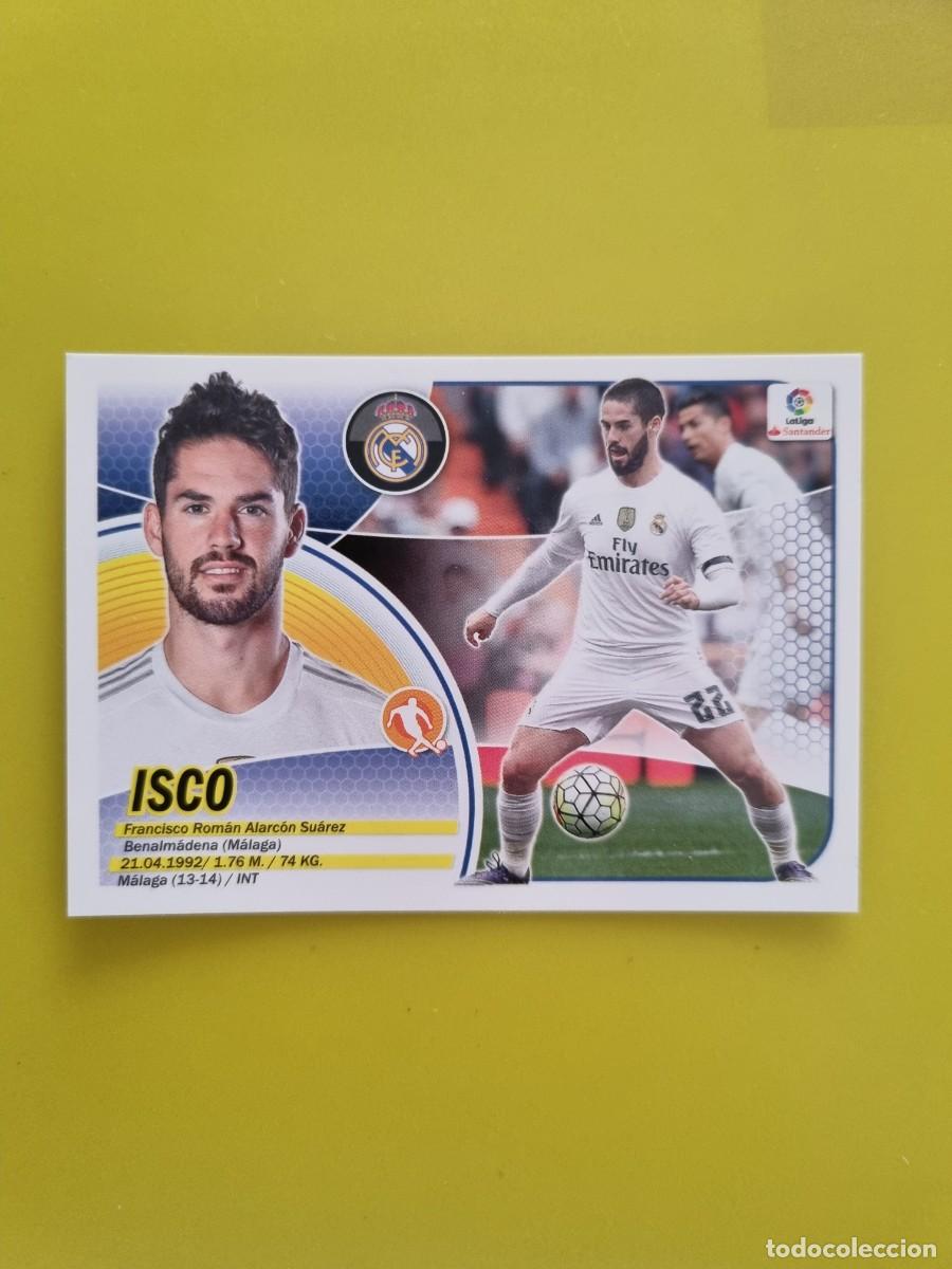 Coleccionismo cromos antiguos: ESTE 16 17 2016 2017 NO PEGADO SIN PEGAR ISCO REAL MADRID N&ordm;11A AR826