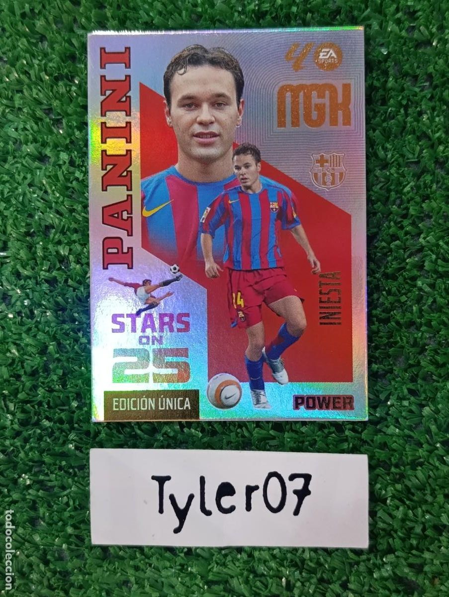 Collectionnisme Cartes &agrave; collectionner anciennes: INIESTA BARCELONA POWER STARS ON 25 EDICION UNICA MEGACRACKS 2026 2027 26 27