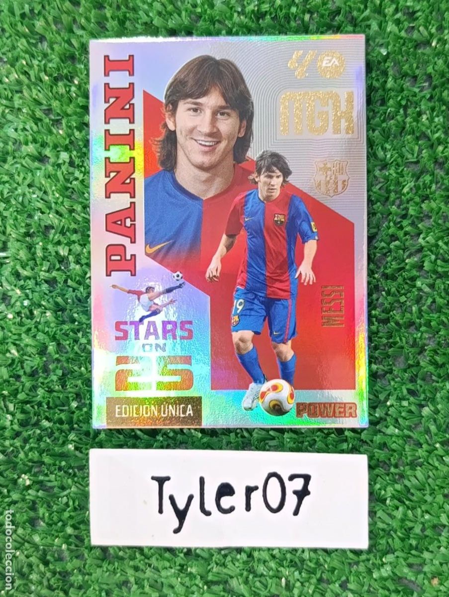 Sammeln alte Sammelbilder: MESSI BARCELONA POWER STARS ON 25 EDICION UNICA MEGACRACKS 2026 2027 26 27
