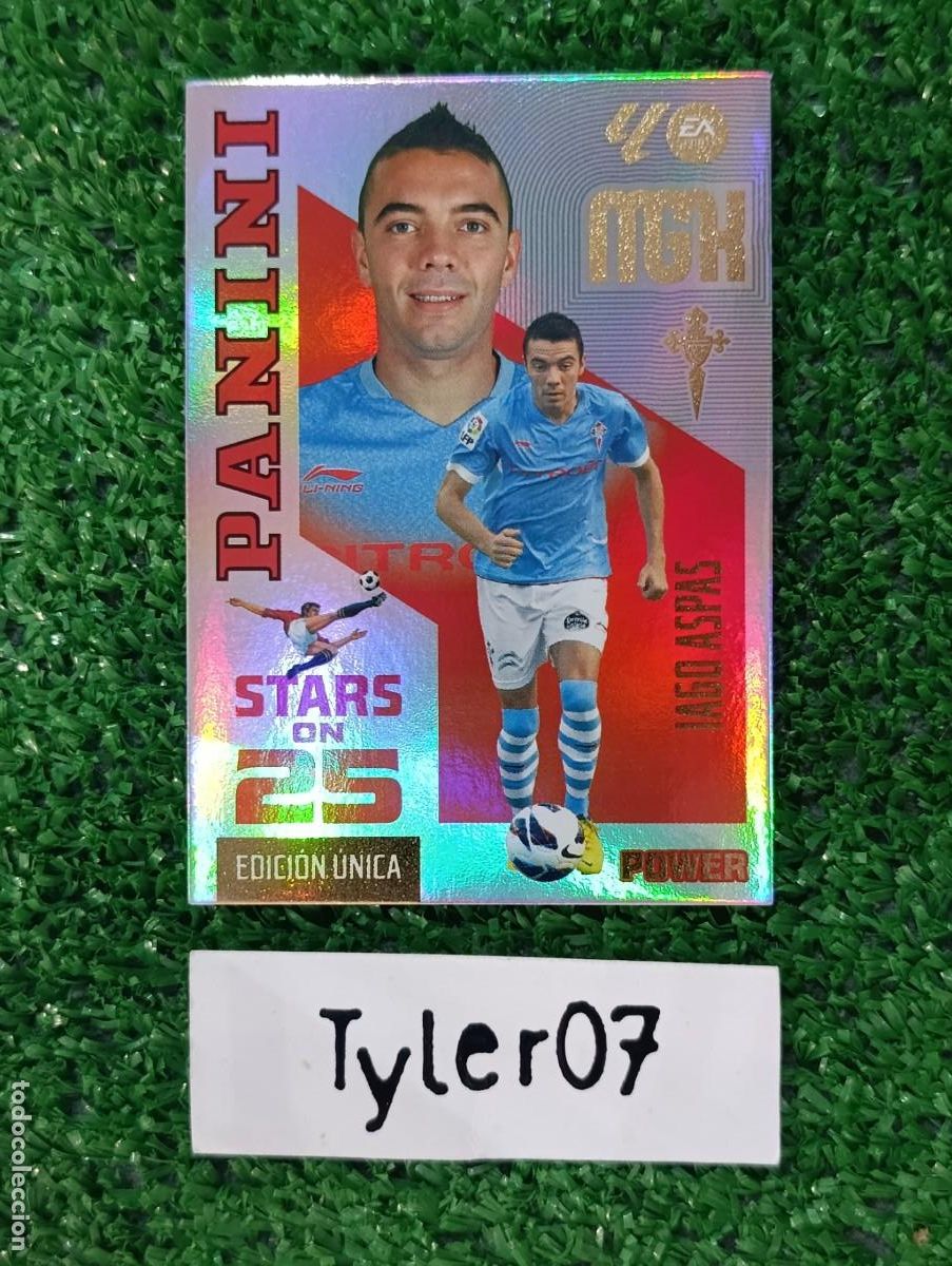 Sammeln alte Sammelbilder: IAGO ASPAS CELTA POWER STARS ON 25 EDICION UNICA MEGACRACKS 2026 2027 26 27