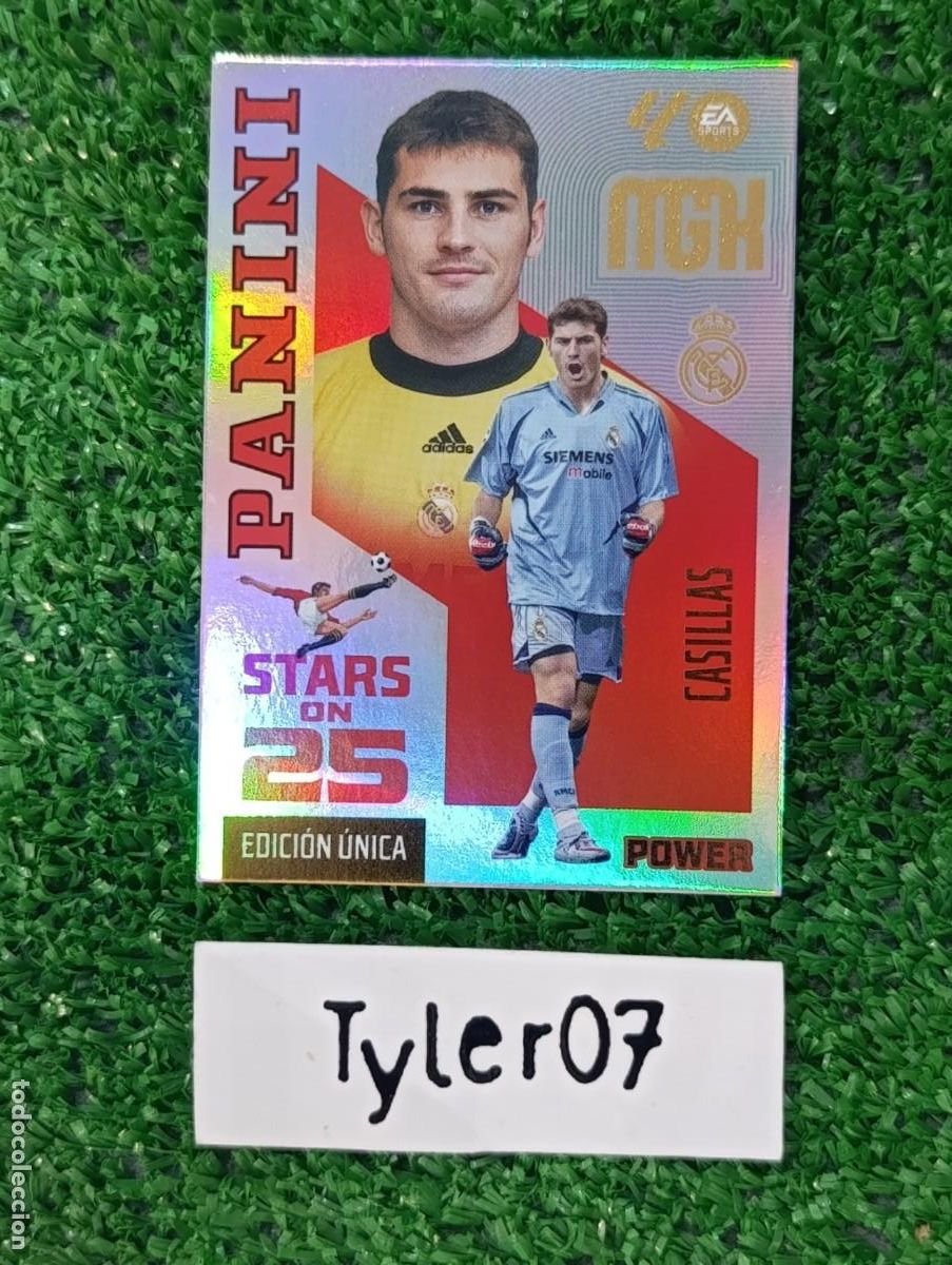 Coleccionismo cromos antiguos: CASILLAS REAL MADRID POWER STARS ON 25 EDICION UNICA MEGACRACKS 2026 2027 26 27