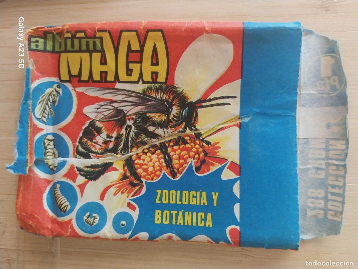 Coleccionismo cromos antiguos: SOBRE VACIO A&Ntilde;O 1969 ZOOLOGIA BOTANICA MAGA PERDIDA DE PAPEL Y RAJADO