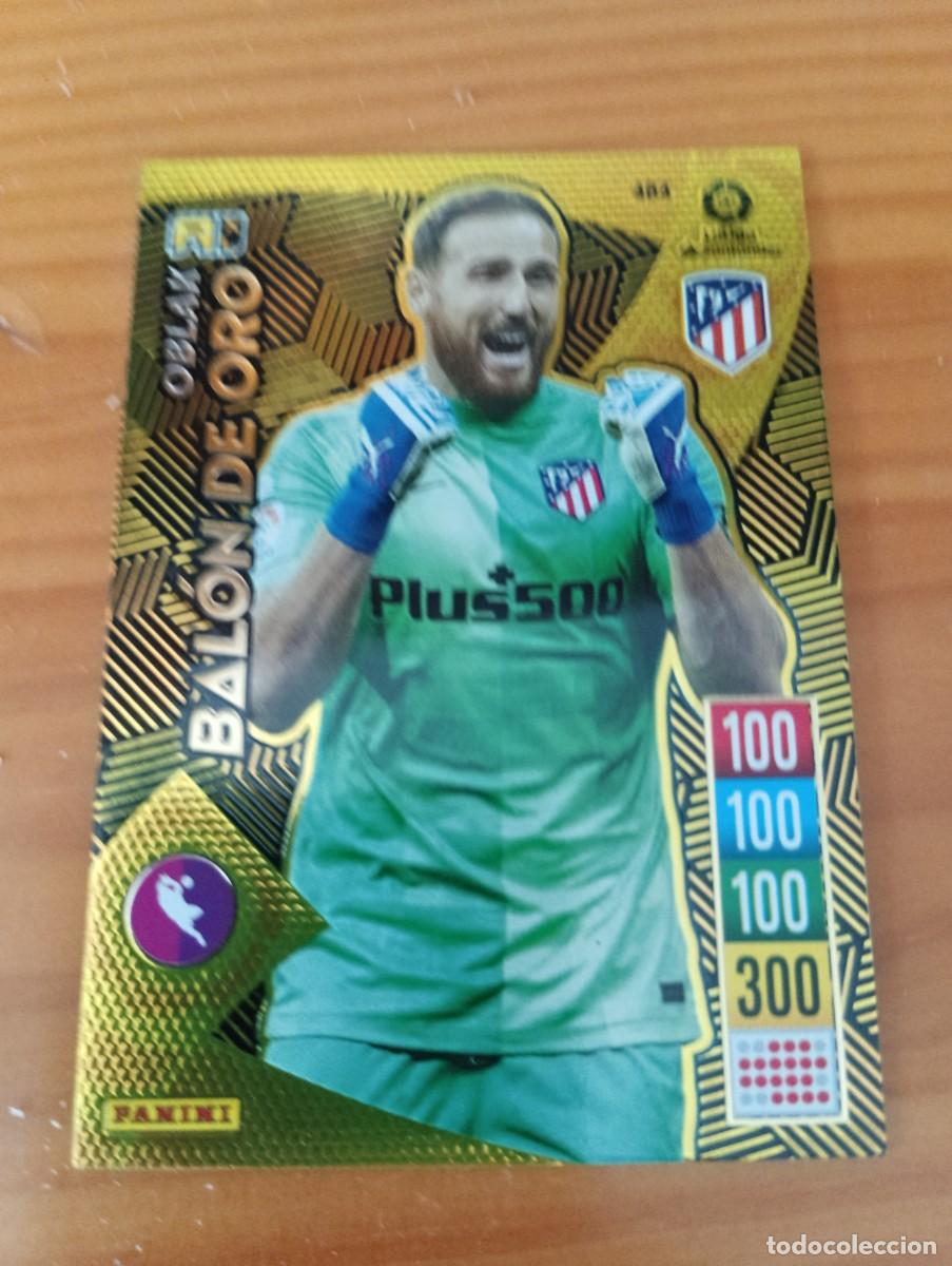 Coleccionismo cromos antiguos: OBLAK N&ordm; 464 / BAL&Oacute;N DE ORO (ATL&Eacute;TICO MADRID) ADRENALYN XL 2021 2022 21 22 PANINI