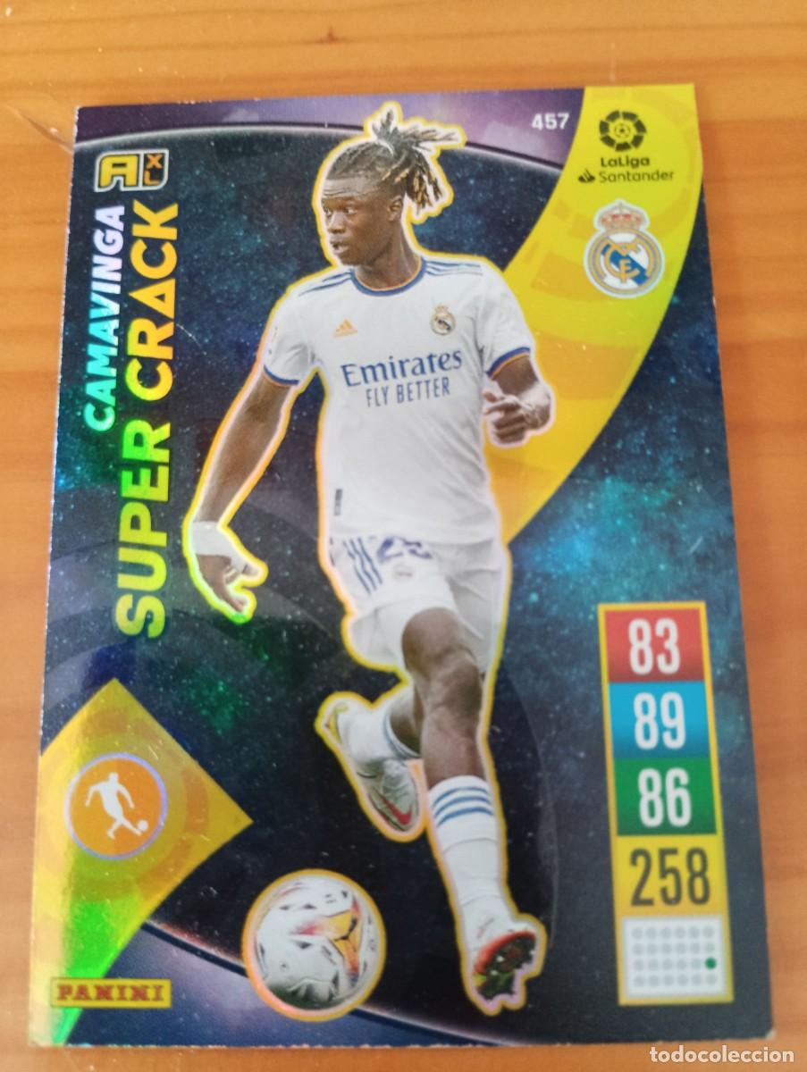 Coleccionismo cromos antiguos: ADRENALYN XL 2021 2022 21 22 PANINI CAMAVINGA N&ordm; 457 SUPER CRACK REAL MADRID CARD