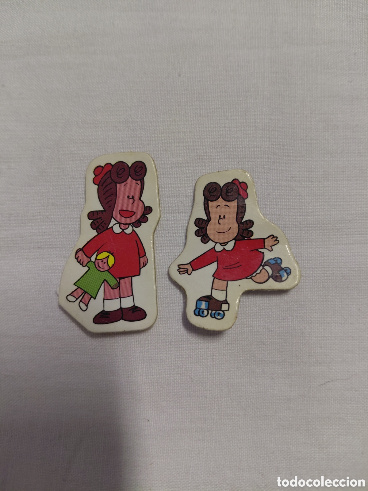 Coleccionismo cromos antiguos: 2 CROMO CRECS DE LA PEQUE&Ntilde;A LULU.LES FALTA LA TRASERA