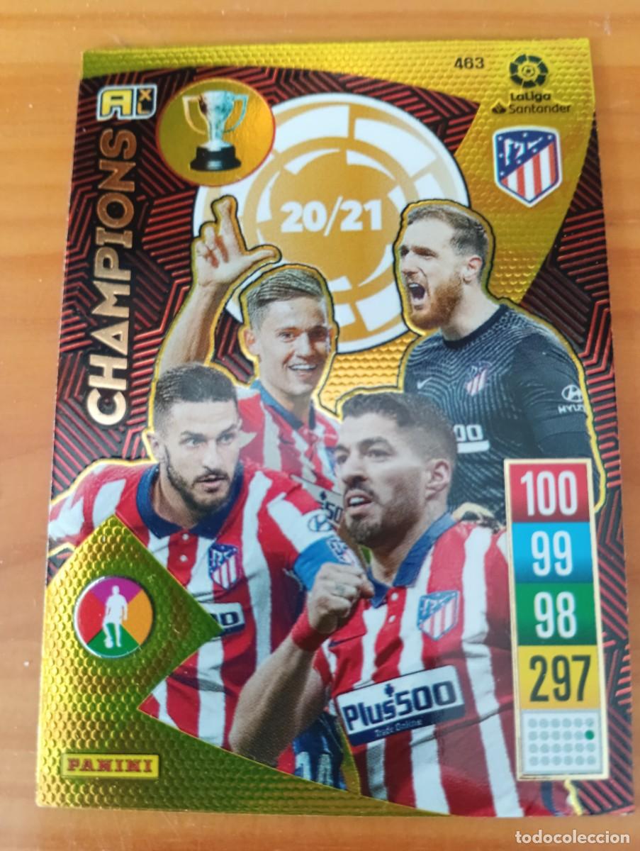 Collectable Antique Stickers: CHAMPIONS N&ordm; 463 (ATL&Eacute;TICO MADRID) ADRENALYN XL 2021 2022 PANINI 21 22 CROMO CARD