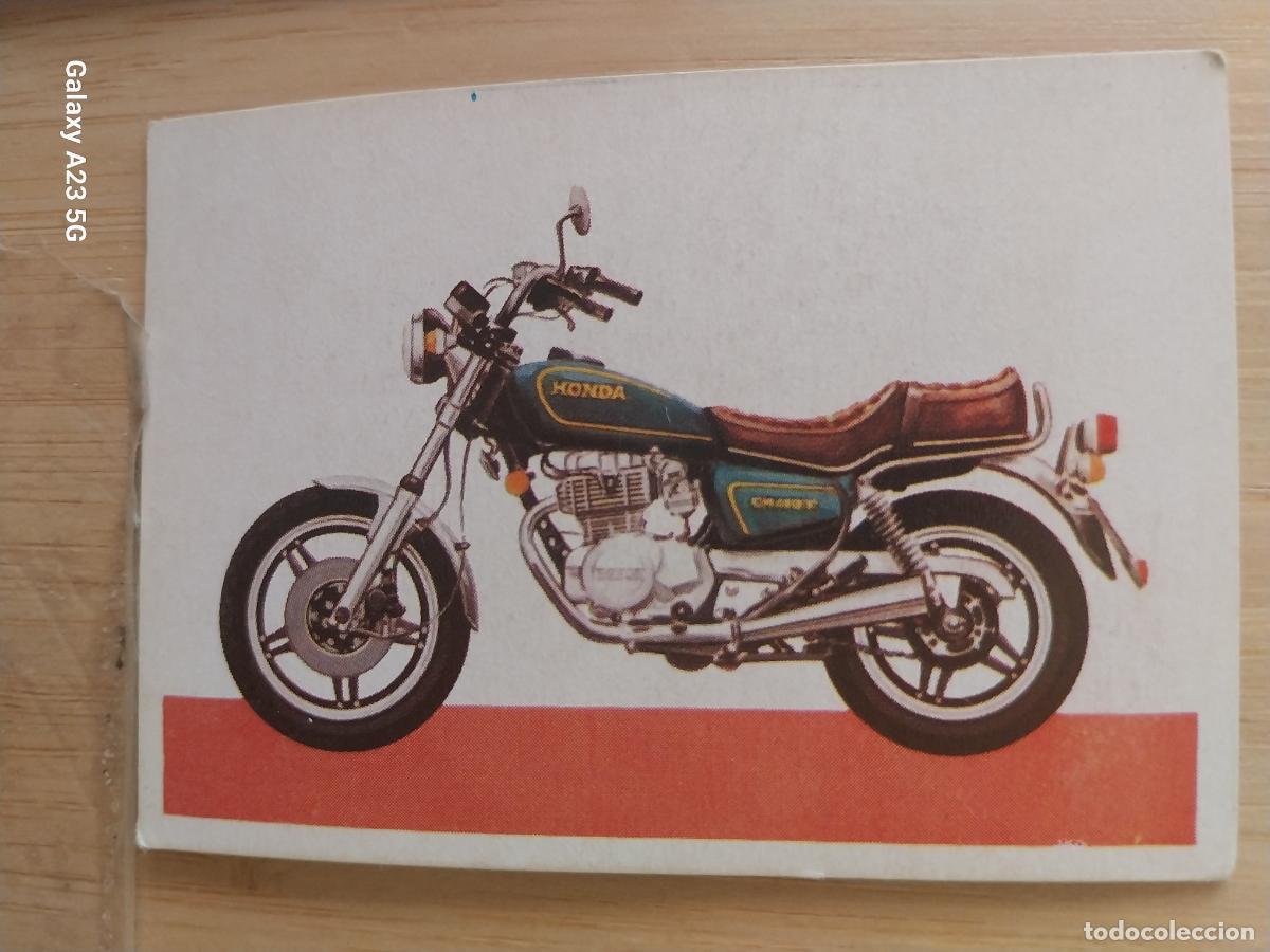 Coleccionismo cromos antiguos: HONDA CM 400 T MOTO A&Ntilde;O 1982 CROMO SIN PEGAR NUNCA MOTORISMO CARTON 7.4 X 5.4
