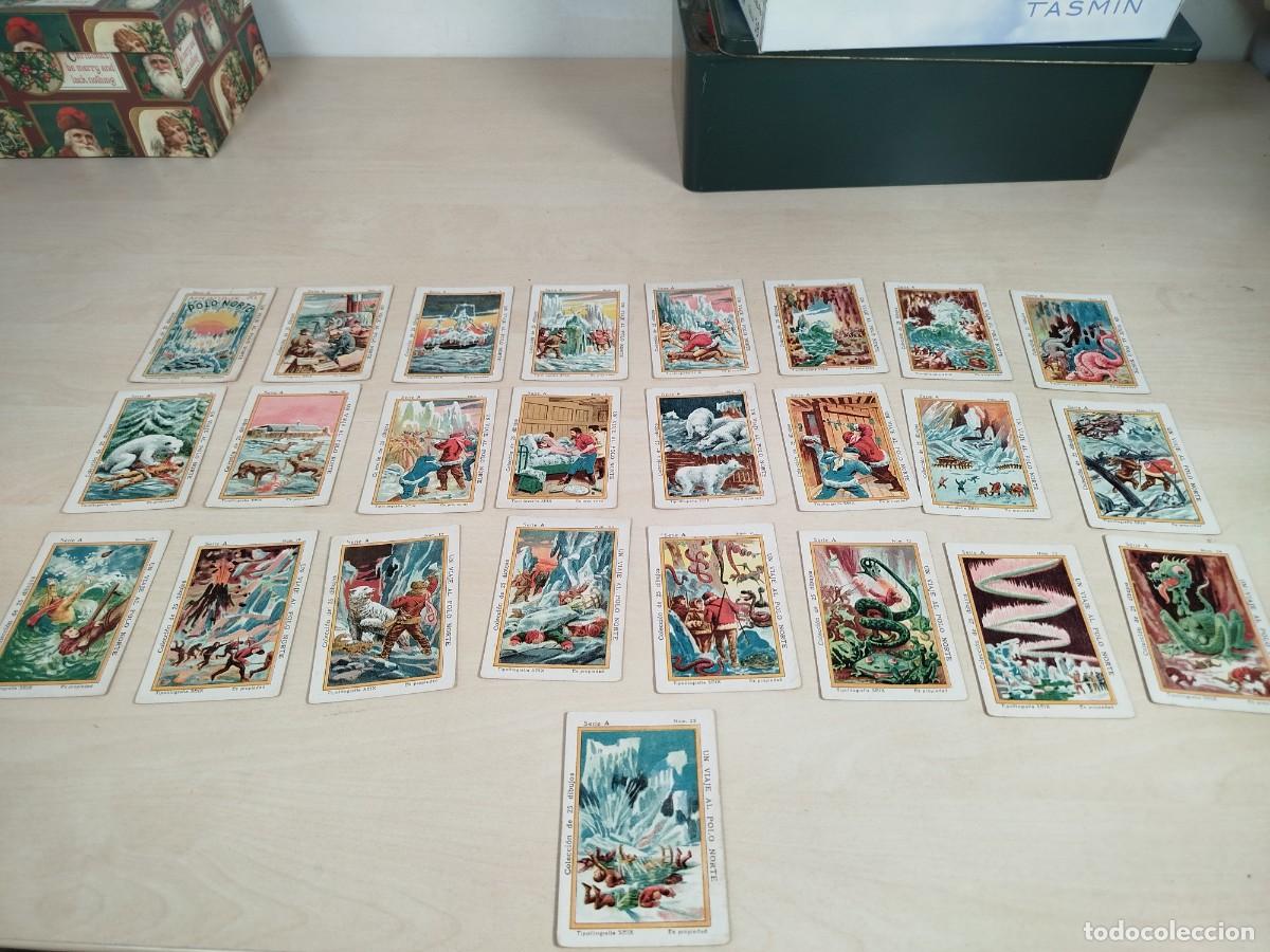 Coleccionismo cromos antiguos: Colecci&oacute;n 26 cromos Un viaje al Polo Norte