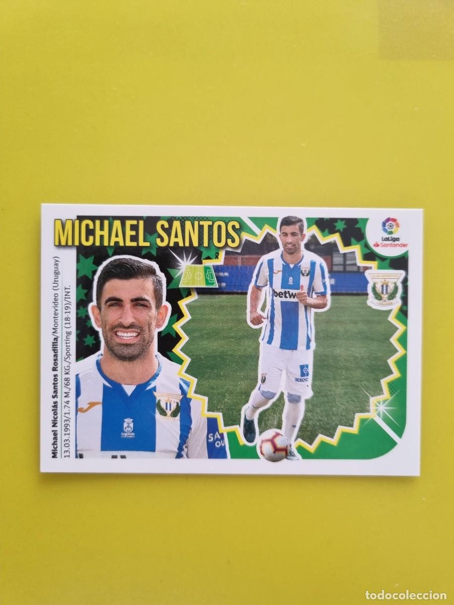 Coleccionismo cromos antiguos: ESTE 18 19 2018 2019 NO PEGADO SIN PEGAR MICHAEL SANTOS CD LEGAN&Eacute;S N&ordm;25 ULTIMOS FICHAJES AR826
