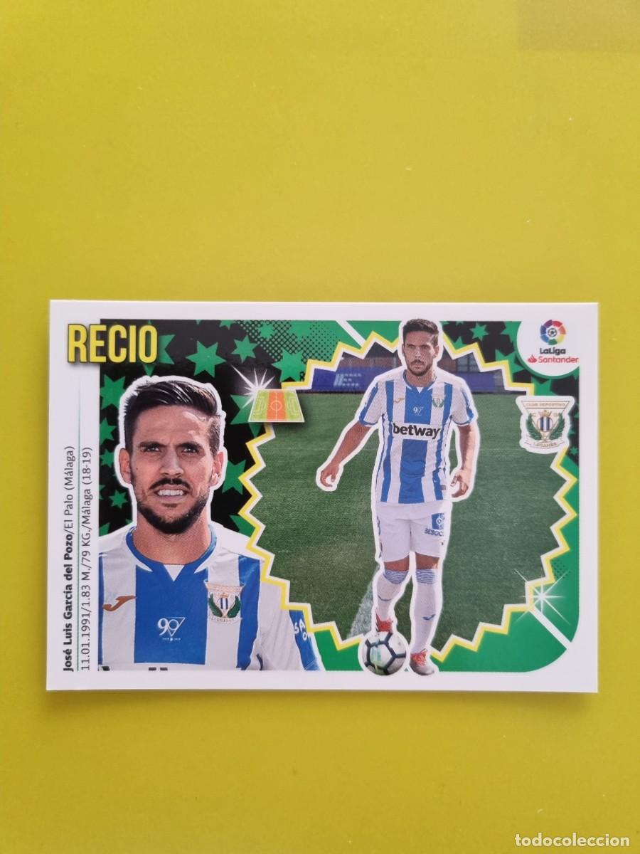 Coleccionismo cromos antiguos: ESTE 18 19 2018 2019 NO PEGADO SIN PEGAR RECIO CD LEGAN&Eacute;S N&ordm;1O COLOCA AR826