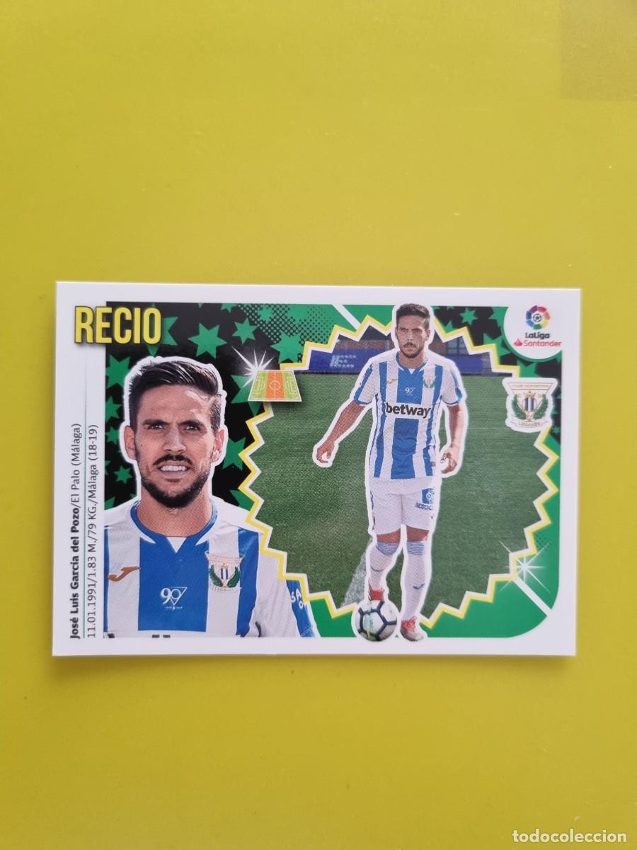 Coleccionismo cromos antiguos: ESTE 18 19 2018 2019 NO PEGADO SIN PEGAR RECIO CD LEGAN&Eacute;S N&ordm;1O COLOCA AR826