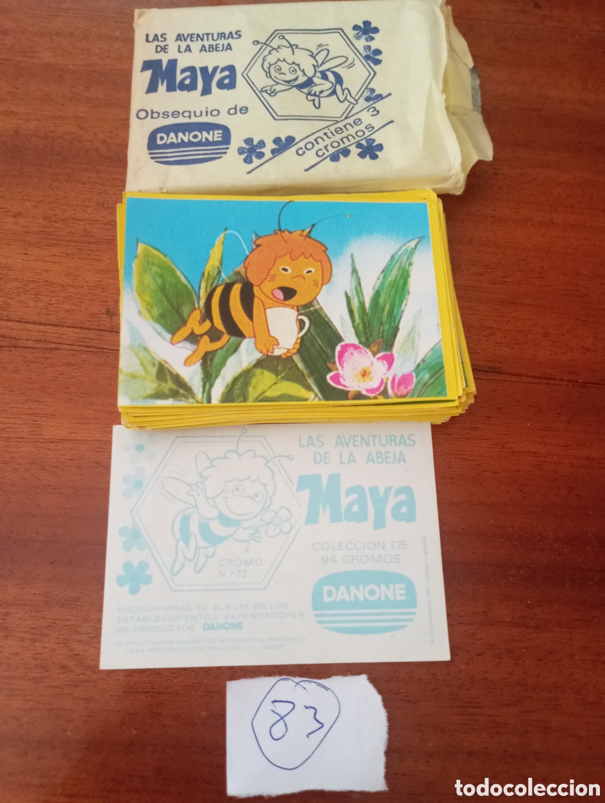 Coleccionismo cromos antiguos: Lote de cromos de la abeja maya de danome
