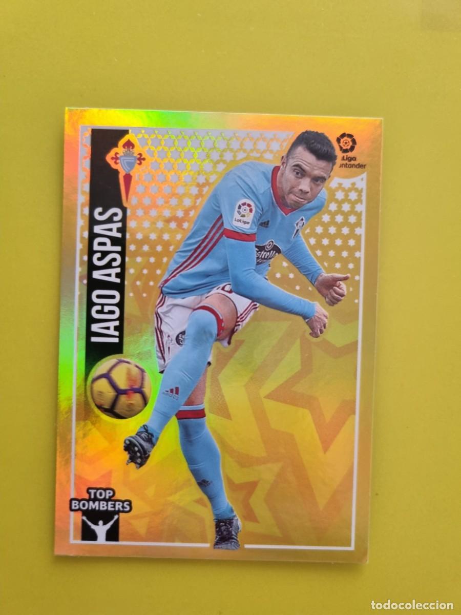 Coleccionismo cromos antiguos: ESTE 18 19 2018 2019 NO PEGADO SIN PEGAR IAGO ASPAS CELTA DE VIGO N&ordm;10 TOP BOMBERS AR826