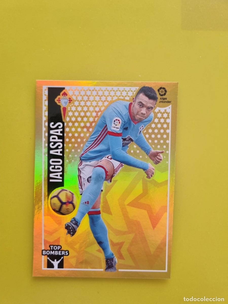 Coleccionismo cromos antiguos: ESTE 18 19 2018 2019 NO PEGADO SIN PEGAR IAGO ASPAS CELTA DE VIGO N&ordm;10 TOP BOMBERS AR826