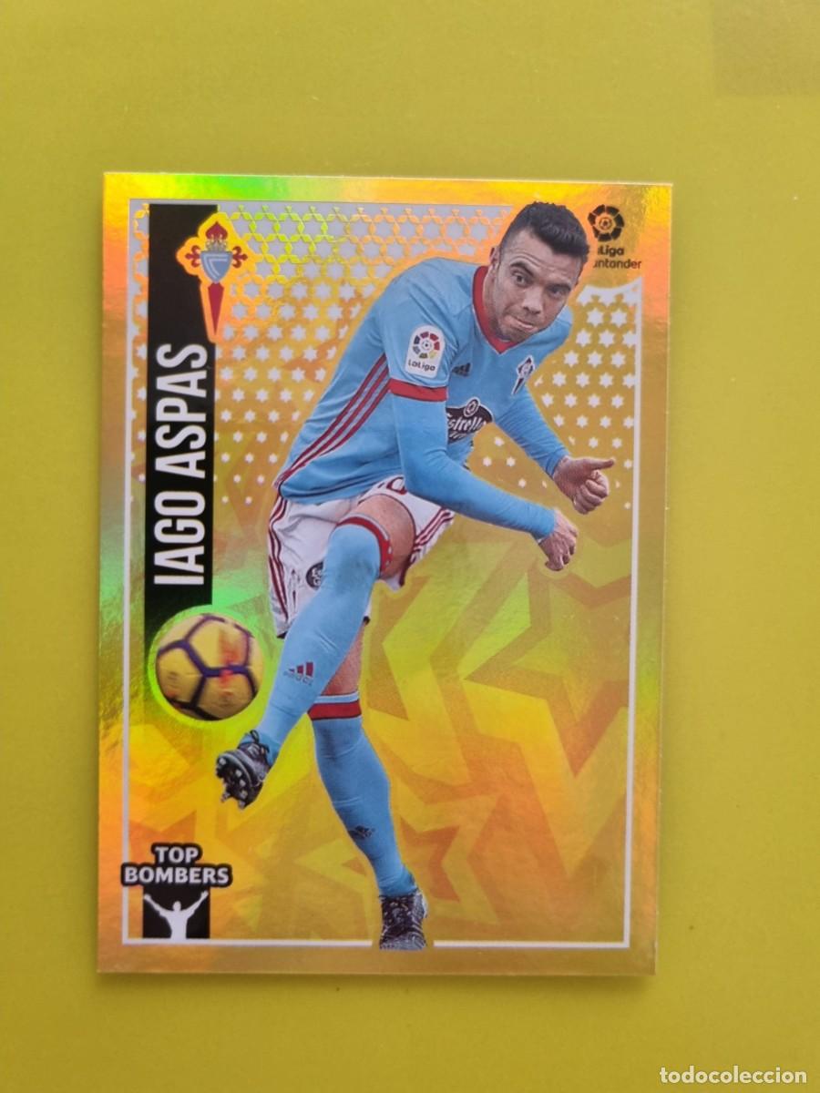 Coleccionismo cromos antiguos: ESTE 18 19 2018 2019 NO PEGADO SIN PEGAR IAGO ASPAS CELTA DE VIGO N&ordm;10 TOP BOMBERS AR826