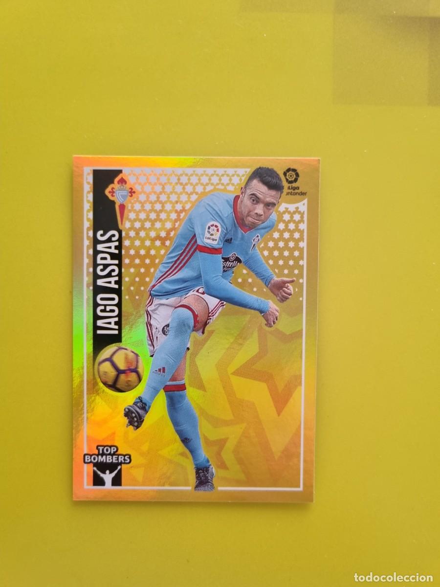 Coleccionismo cromos antiguos: ESTE 18 19 2018 2019 NO PEGADO SIN PEGAR IAGO ASPAS CELTA DE VIGO N&ordm;10 TOP BOMBERS AR826